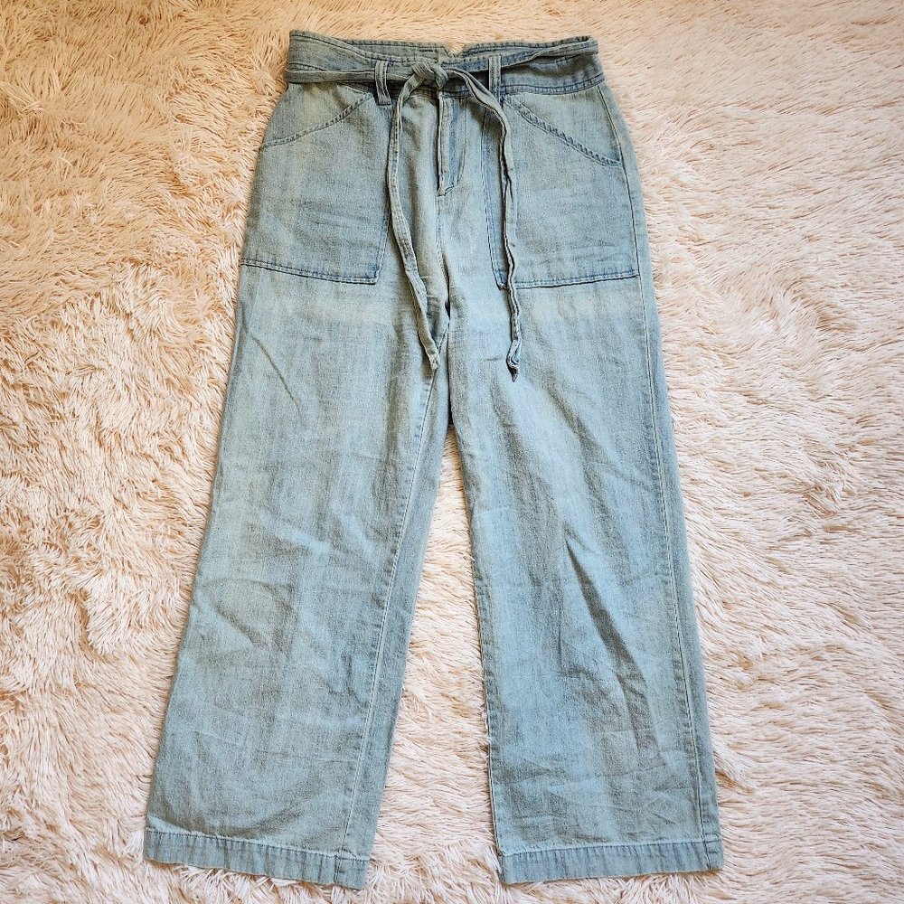 Urban Outfitters BDG Wide Leg Belted High Rise Ankle Pocket Pants - Size 6